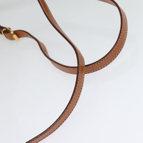 CELINE Macadam Canvas Backpack Pvc Leather Brown Gold - Picture 7 of 12